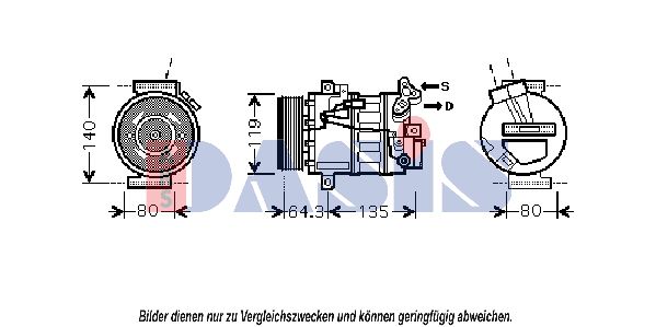 AKS DASIS Kompressor,kliimaseade 851880N